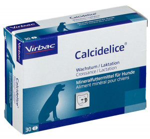 CalciDelice papildbarība suņiem un kaķiem Kalcijs fosfors tabletes N30