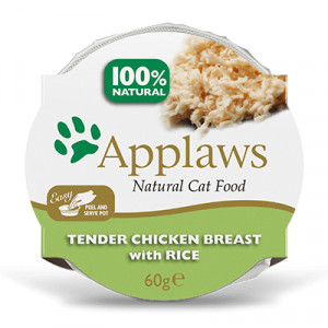 Applaws Cat Chicken Rice konservi kaķiem Vistas fileja, rīsi buljonā 60g
