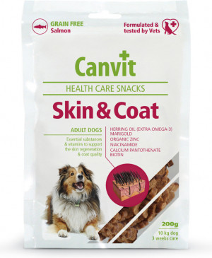 Canvit Skin & Coat suņu gardums veselīgai ādai un spalvai 200g