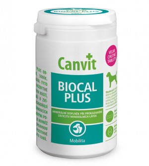Canvit Biocal Plus papildbarība suņiem Kalcijs, Fosfors, Nātrijs, Kolagēns 230g 230tab