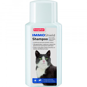 Beaphar IMMO SHIELD Shampoo Cat šampūns kaķiem pret parazītiem 200ml