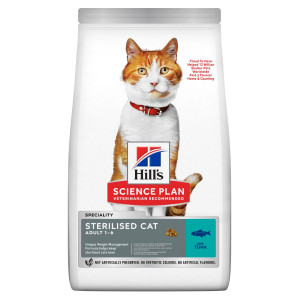 HILLS Cat Sterilised sausā kaķu barība Tuncis 10kg
