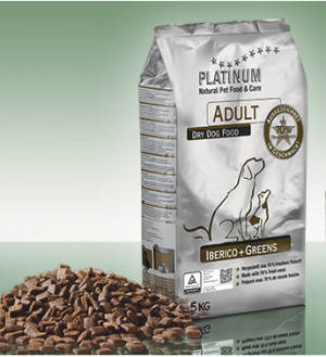 Platinum Dog Adult Iberico & Greens sausā barība suņiem Ibērijas cūkgaļa 1.5kg