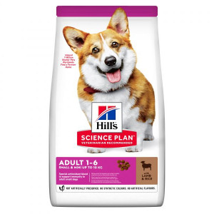 HILLS Dog Mini Adult sausā barība mazo šķirņu suņiem Jērs, rīsi 6kg