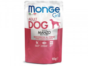 Monge Dog Grill suņu konservi Liellops 100g