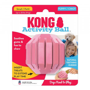 KONG Puppy Activity Ball rotaļlieta kucēniem S Pink