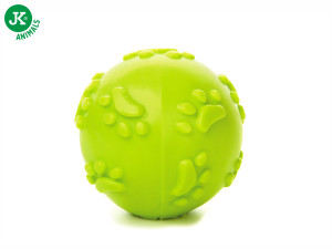 JK suņu rotaļlieta TPR bumba ar pīkstuli Green 6cm