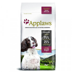 Applaws Dog GF Small Medium bezgraudu sausā barība suņiem Vista, jērs 2kg