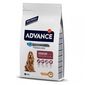 Advance Dog MEDIUM SENIOR 7+ sausā suņu barība Vista, rīsi 3kg