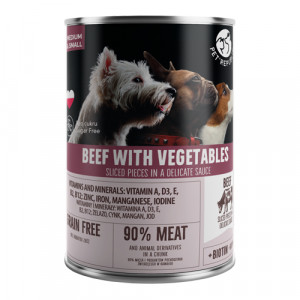 PetRepublic Dog Beef in gravy konservi suņiem Liellops, dārzeņi mērcē 400g