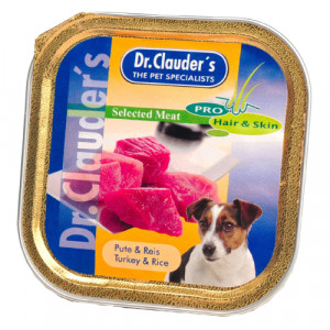 Dr.Clauders Dog konservi suņiem Tītars, rīsi 100g