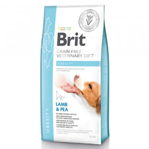 Brit Veterinary Diet GF bezgraudu sausā barība suņiem OBESITY 12kg
