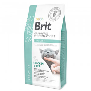 Brit Veterinary Diet GF bezgraudu sausā kaķu barība STRUVITE 2kg