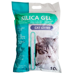 Silica Gel silikona smiltis kaķu tualetēm Natural 10L