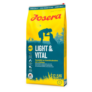 Josera Light Vital sausā barība suņiem svara samazināšanai un regulēšanai 12.5kg