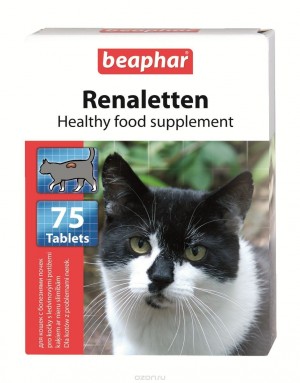 Beaphar Renaletten papildbarība kaķiem ar nieru slimībām 75gb