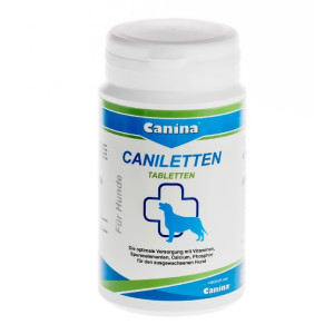 Canina Caniletten tabletes kalciju saturošs preparāts pieaugušiem suņiem 2kg