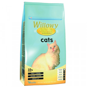Willowy Cat Gold sausā barība kaķiem Vista, zivis 10kg