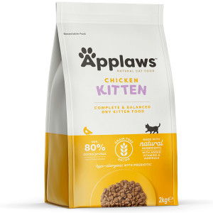 APPLAWS CAT KITTEN CHICKEN bezgraudu sausā barība kaķēniem Vista 2kg