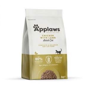 APPLAWS CAT ADULT CHICKEN LAMB bezgraudu sausā barība kaķiem Vista, jērs 2kg