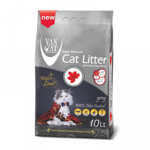 VAN CAT CANADA GREY cementējošās smiltis kaķu tualetēm 10L