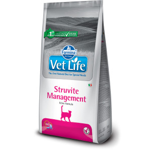 VET LIFE CAT STRUVITE MANAGEMENT sausā kaķu barība Struvītu ārstešana 2kg