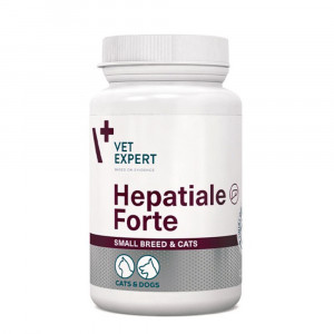 VETEXPERT HEPATIALE FORTE SMALL BREED papildbarība suņiem, kaķiem Aknu darbība 170mg N40