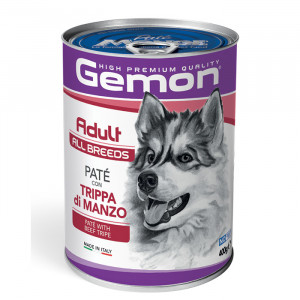 GEMON DOG PATE BEEF TRIPE konservi suņiem pastēte Liellopu kunģis 400g