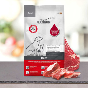 Platinum Dog Adult Beef Potato sausā barība suņiem Liellops 15kg (3x5kg)