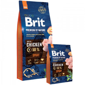 BRIT PREMIUM BY NATURE SPORT sausā barība suņiem Vista 3kg