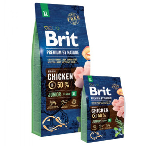 BRIT PREMIUM BY NATURE JUNIOR XL sausā barība kucēniem Vista 15kg