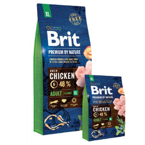 BRIT PREMIUM BY NATURE ADULT XL sausā barība suņiem Vista 15kg