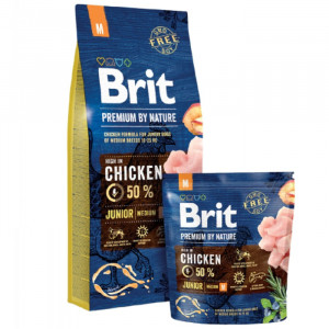 BRIT PREMIUM BY NATURE JUNIOR M sausā barība kucēniem Vista 3kg