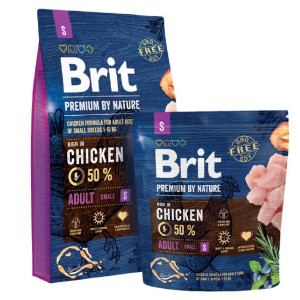 BRIT PREMIUM BY NATURE ADULT S sausā barība suņiem Vista 8kg