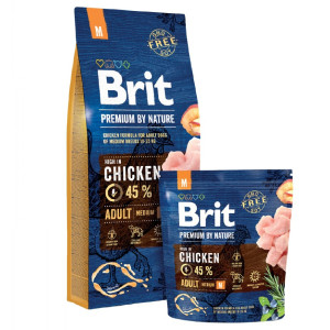 BRIT PREMIUM BY NATURE ADULT M sausā barība suņiem Vista 15kg