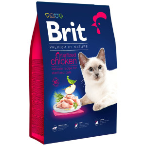 BRIT PREMIUM CAT STERILIZED sausā barība sterilizētiem kaķiem Vista 1.5kg