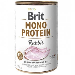 BRIT CARE MONO PROTEIN RABBIT konservi suņiem Trusis 400g