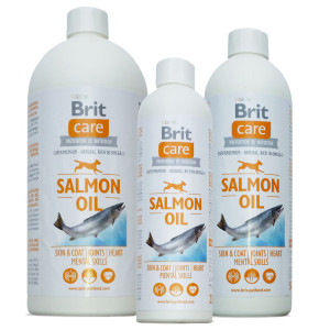 BRIT CARE SALMON OIL vitamīni suņiem Laša eļļa 500ml