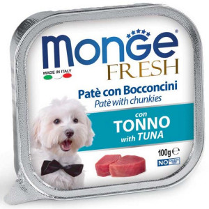 MONGE DOG FRESH suņu konservi pastēte Tuncis 100g