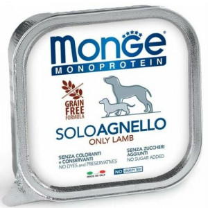 MONGE DOG MONOPROTEIN suņu konservi pastēte Jērs 150g