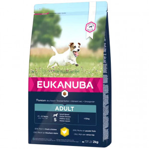 EUKANUBA DOG SMALL CHICKEN sausā barība suņiem Vista 18kg