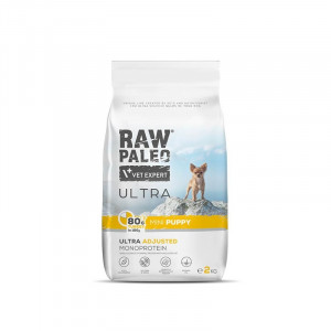 RAW PALEO ULTRA PUPPY MINI sausā barība kucēniem Tītars 2kg