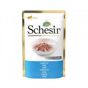 SCHESIR CAT FILLETS JELLY TUNA konservi kaķiem Tuncis želejā 85g