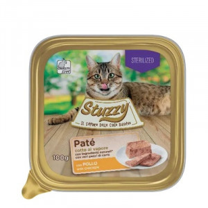 STUZZY CAT PATE CHICKEN STERILISED konservi kaķiem Pastete ar vistu 100g