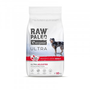 RAW PALEO ULTRA DOG M/L sausā barība suņiem Liellops 10kg