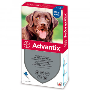 ADVANTIX 400/2000MG ŠĶĪDUMS 4ML SUŅIEM 25-40KG N4