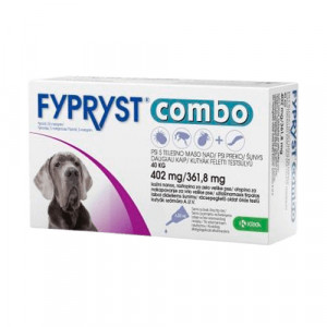 FYPRYST COMBO 402MG/361.8MG ŠĶĪDUMS SUŅIEM (40-60KG) N1