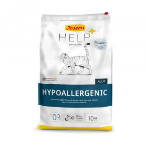 JOSERA HELP CAT HYPOALLERGENIC sausā kaķu barība 10kg