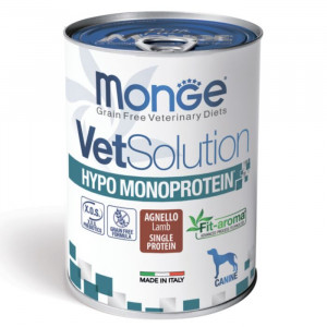 MONGE VETSOLUTION HYPO MONOPROTEIN konservi suņiem Jērs 400g