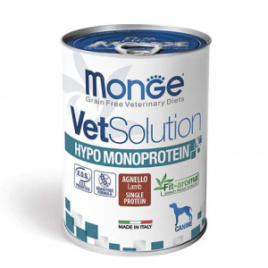 MONGE VETSOLUTION HYPO MONOPROTEIN konservi suņiem Pīle 400g